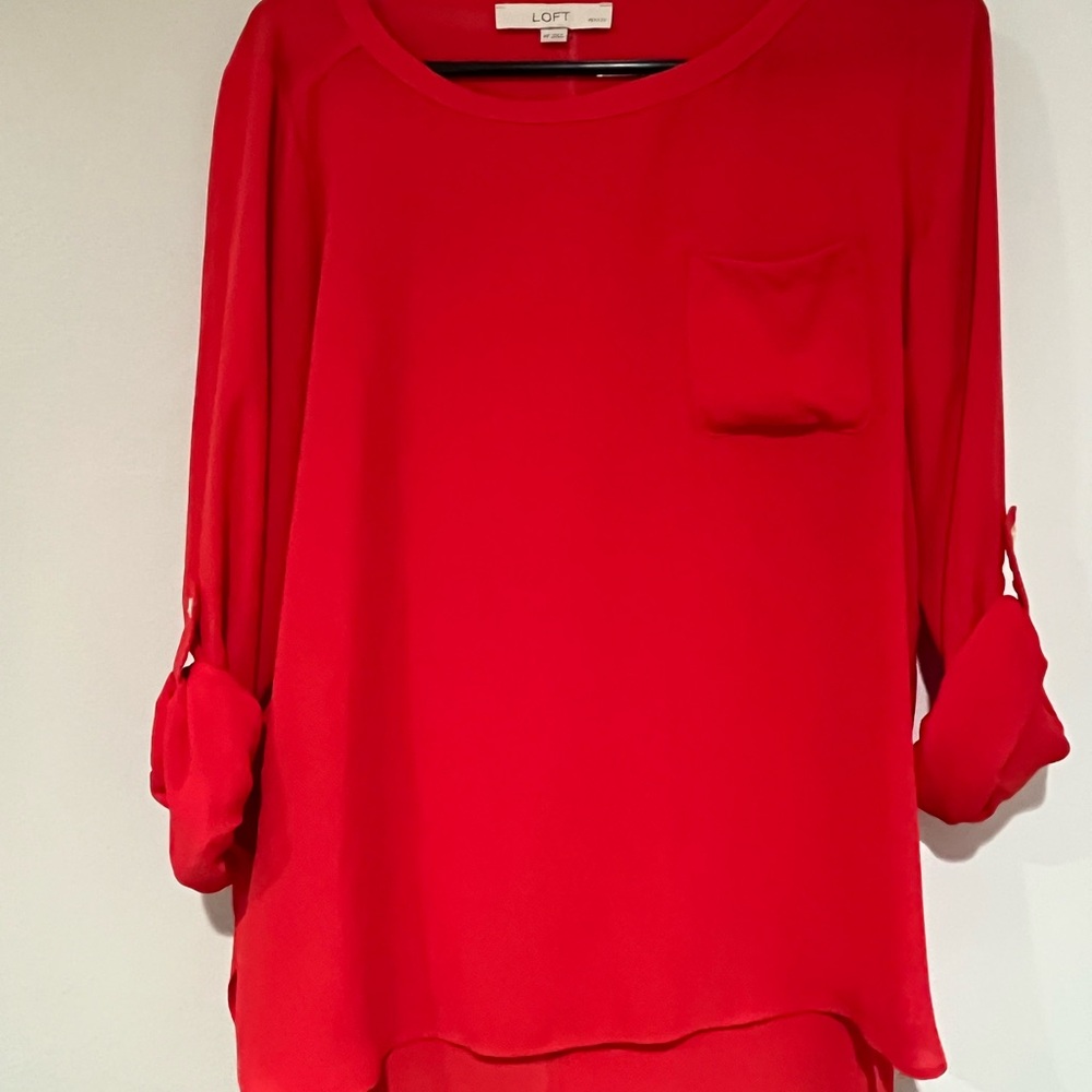 LOFT Women's Red Top